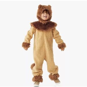 Kids Furry Lion Costume - Brown